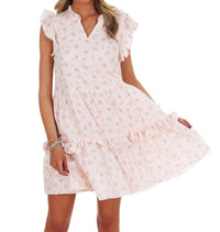 In February - Floral Phase Flare Mini Dress