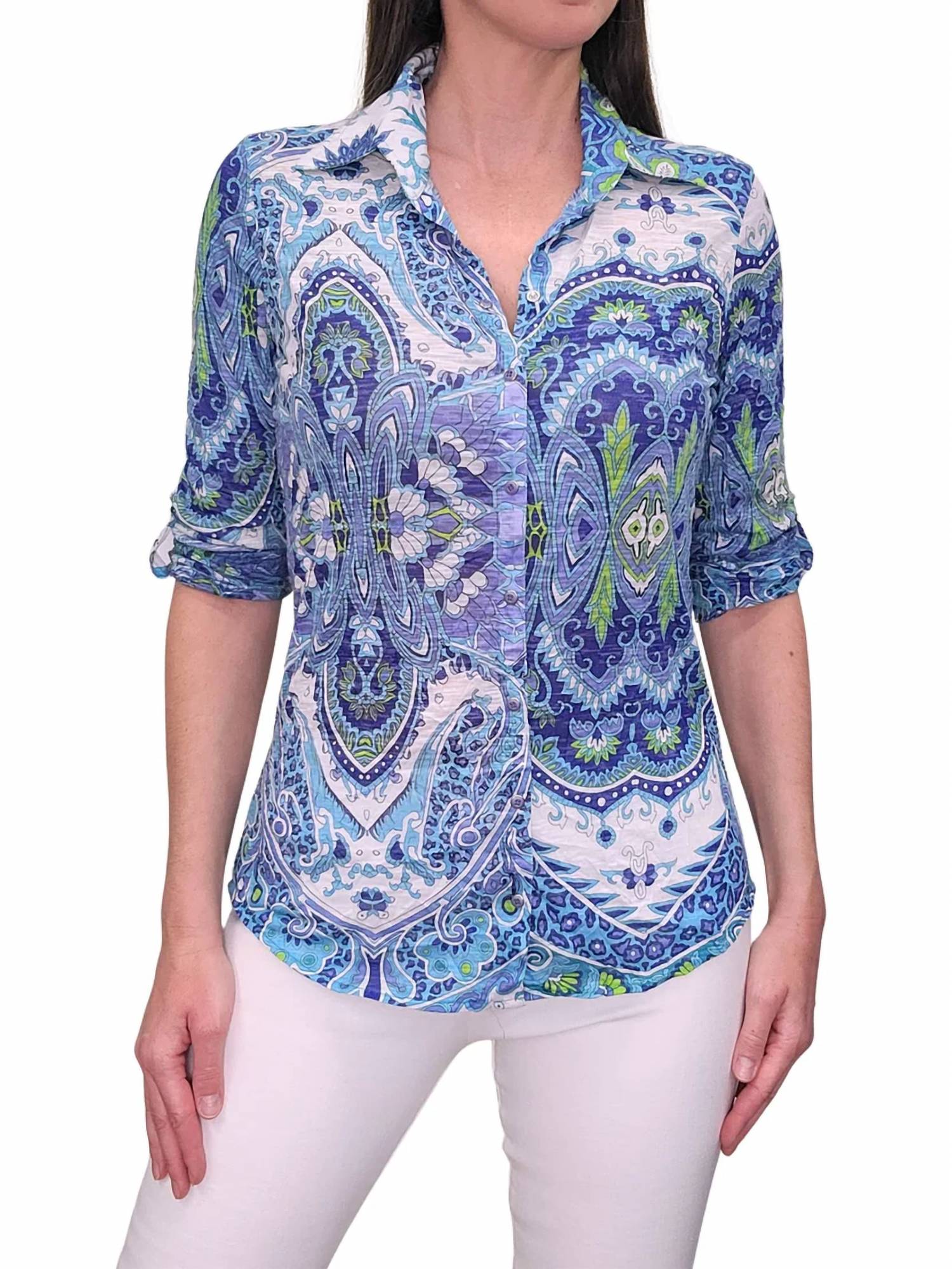 David Cline - Crushed Three Quarter Sleeve Polo Shirt
