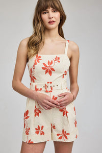 Gentle Fawn - Fully Lined Belted Romper