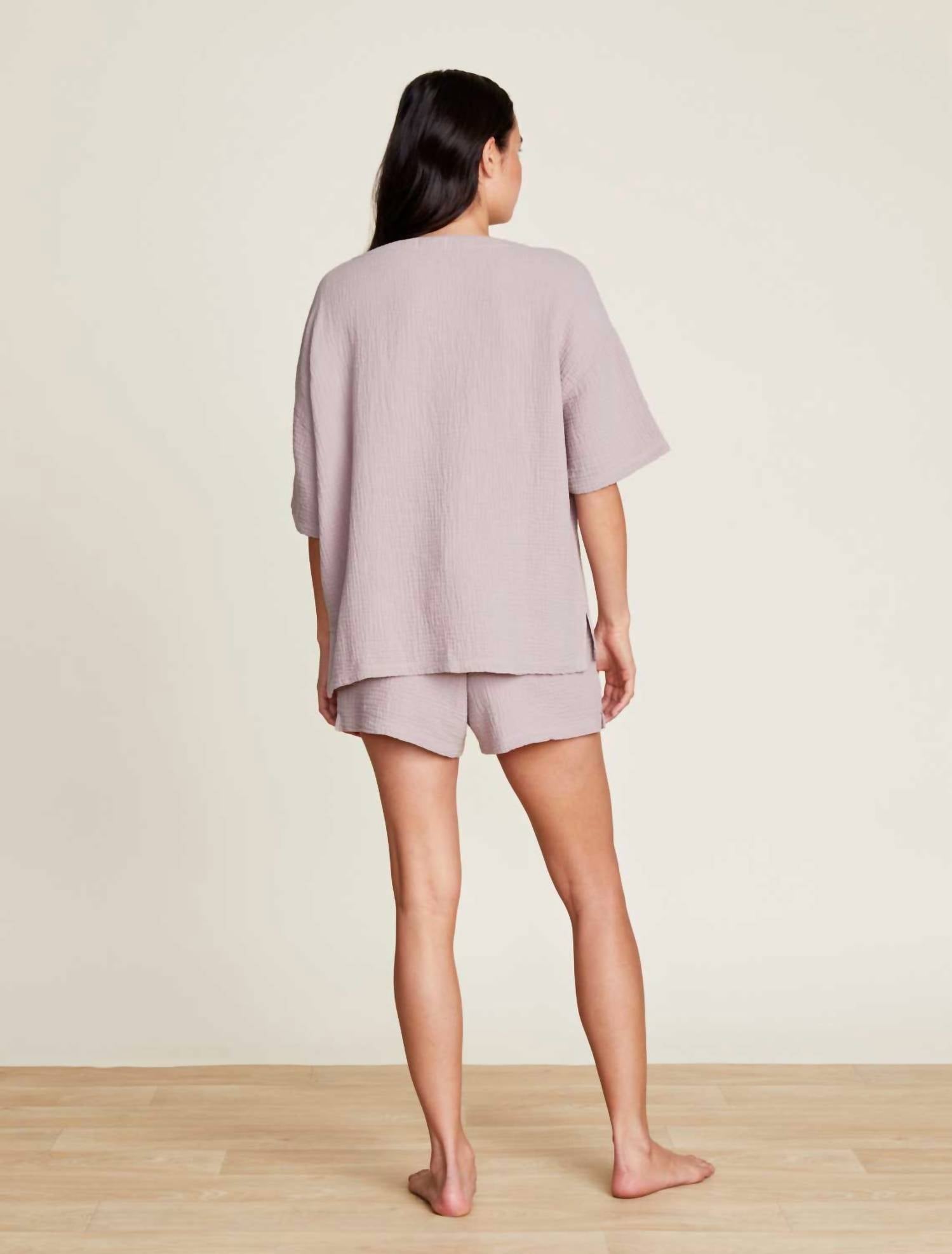 Barefoot Dreams - Sun Soaked Crinkle Cotton Tee & Short Set