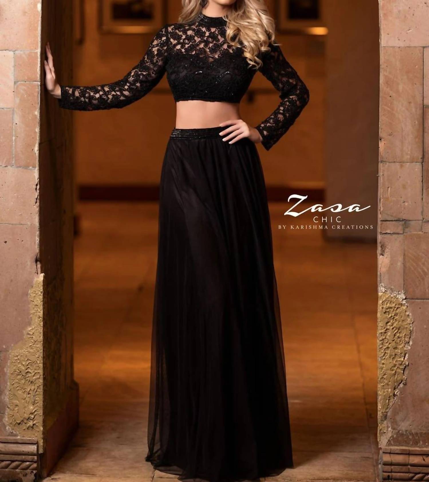 Karishma Creations - Beaded Tulle Skirt Set