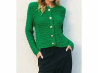 Dress Forum - Knitted Crewneck Cardigan