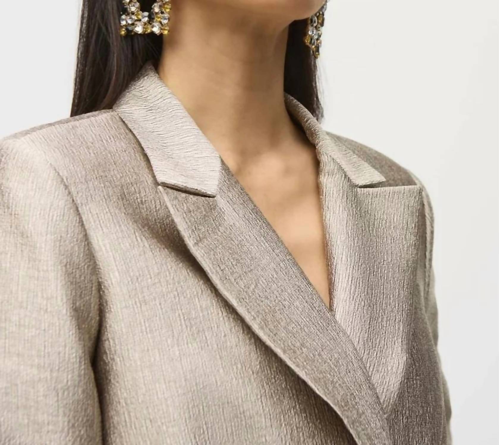 Joseph Ribkoff - Woven Fitted Metallic Blazer
