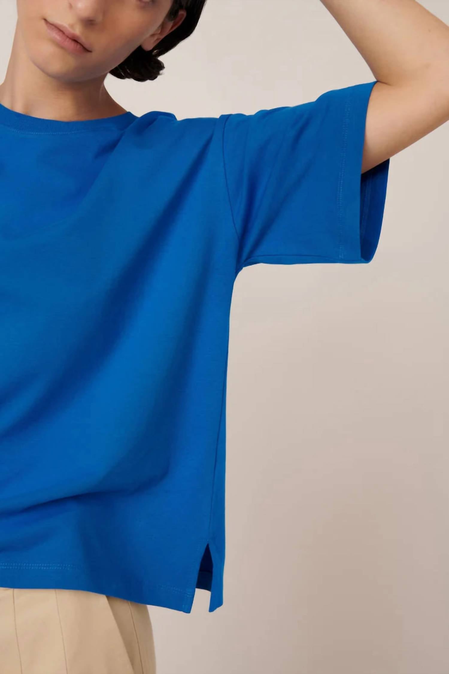 Kowtow Everyday Tee in azure - women's t-shirt - view 4