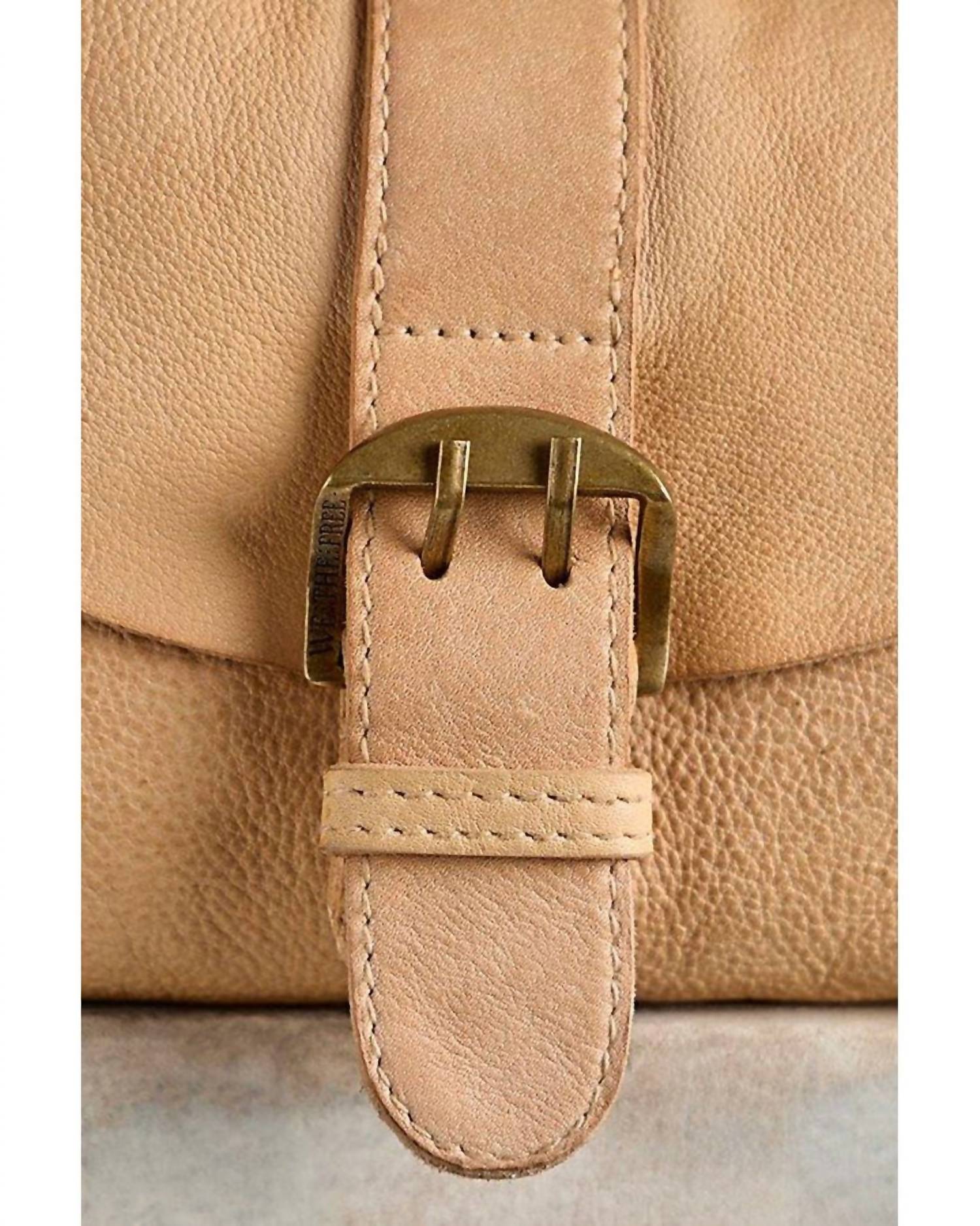 We The Free Women's Brando Buckle Crossbody Bag in tan - women's bag - alternate view