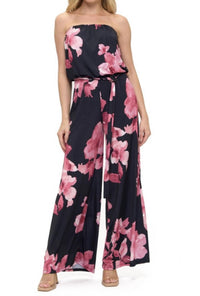 Ariella - Printed Tube Jumpsuit