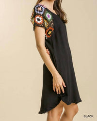 Umgee - Crochet Sleeve Dress