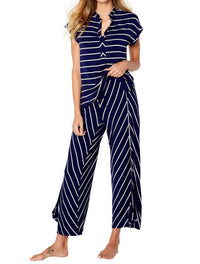 Twelve Eighty Eight - Marina Stripes Drop Shoulder Loungewear Set