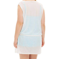Always For Me - Plus Size Drawstring Tank Cover Up Dress