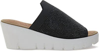 Bernie Mev - Women's Venti Crystals Wedge Sandals
