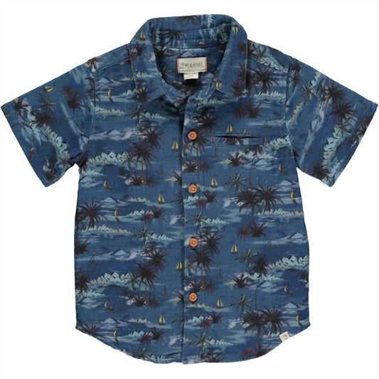 Me & Henry - Boy's Hawaiian Print Woven Shirt