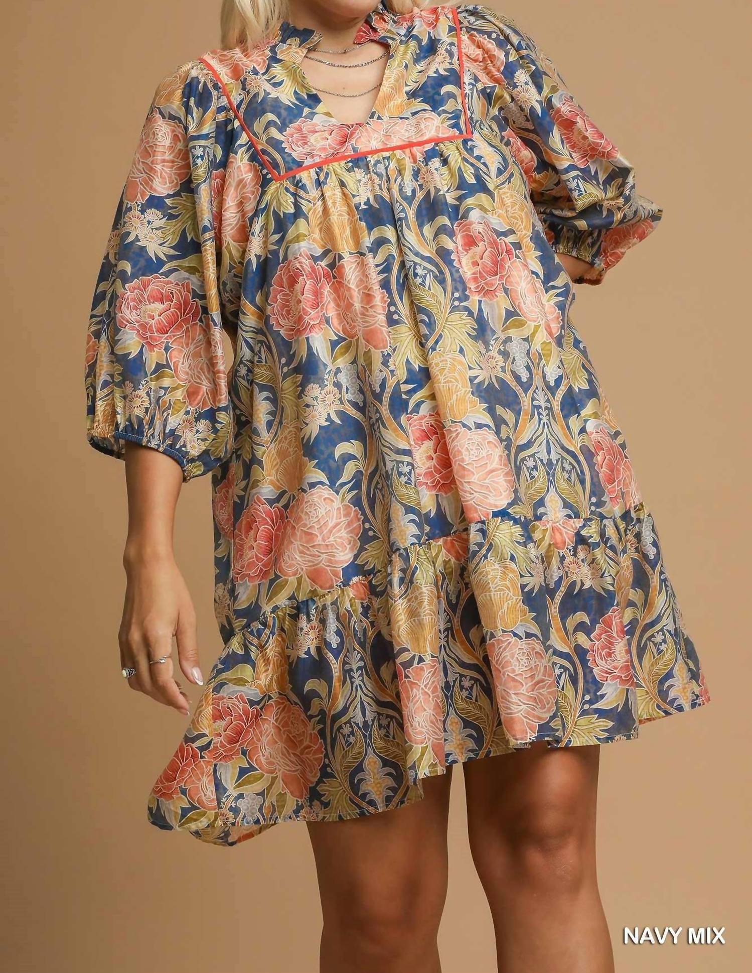 Umgee - Fall Floral Dress