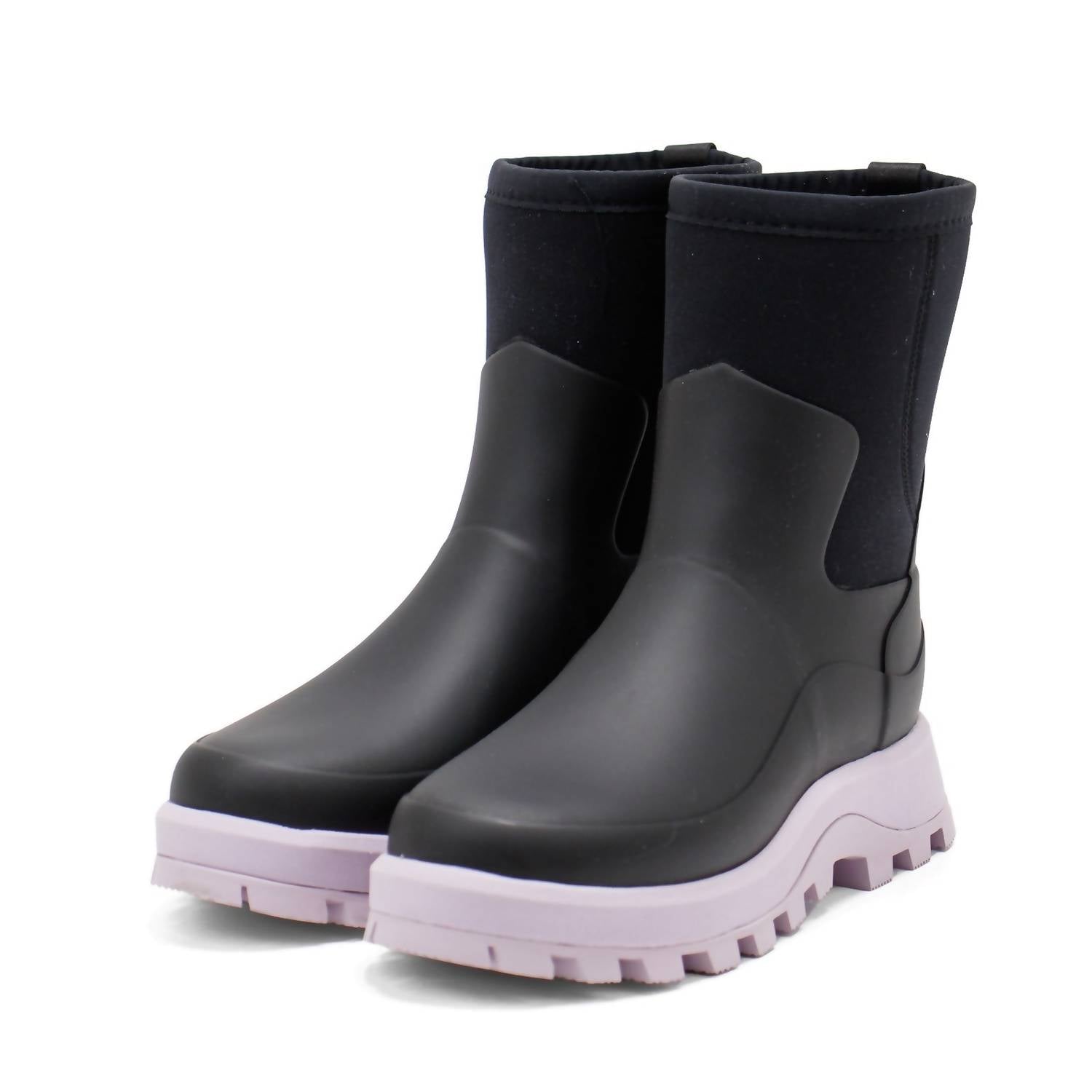 HUNTER Women's City Explorer Short Neoprene Boots in black 1 - women's shoe