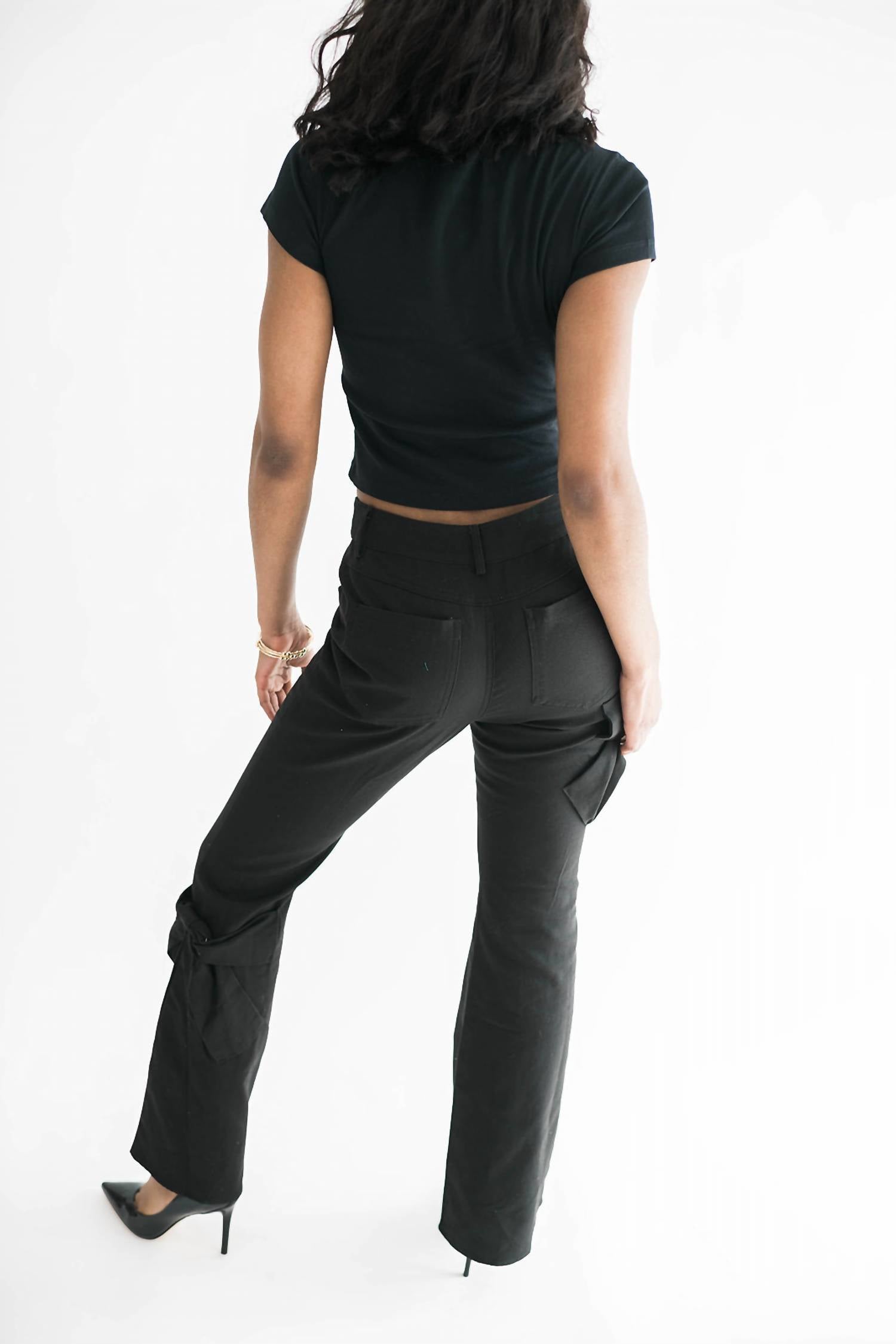 Falcon Park - Haddy Bow Detail Flare Jeans