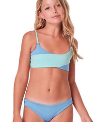 Submarine - Girls' Line Crossed Bikini Set