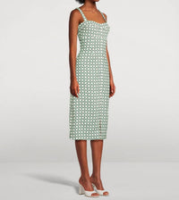 Veronica Beard COLLEEN DRESS in dove multi - women's dress - detail view