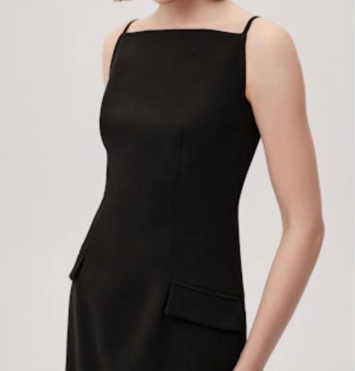 EXQUISE Glimmer Midi Dress in black - women's dress - view 4