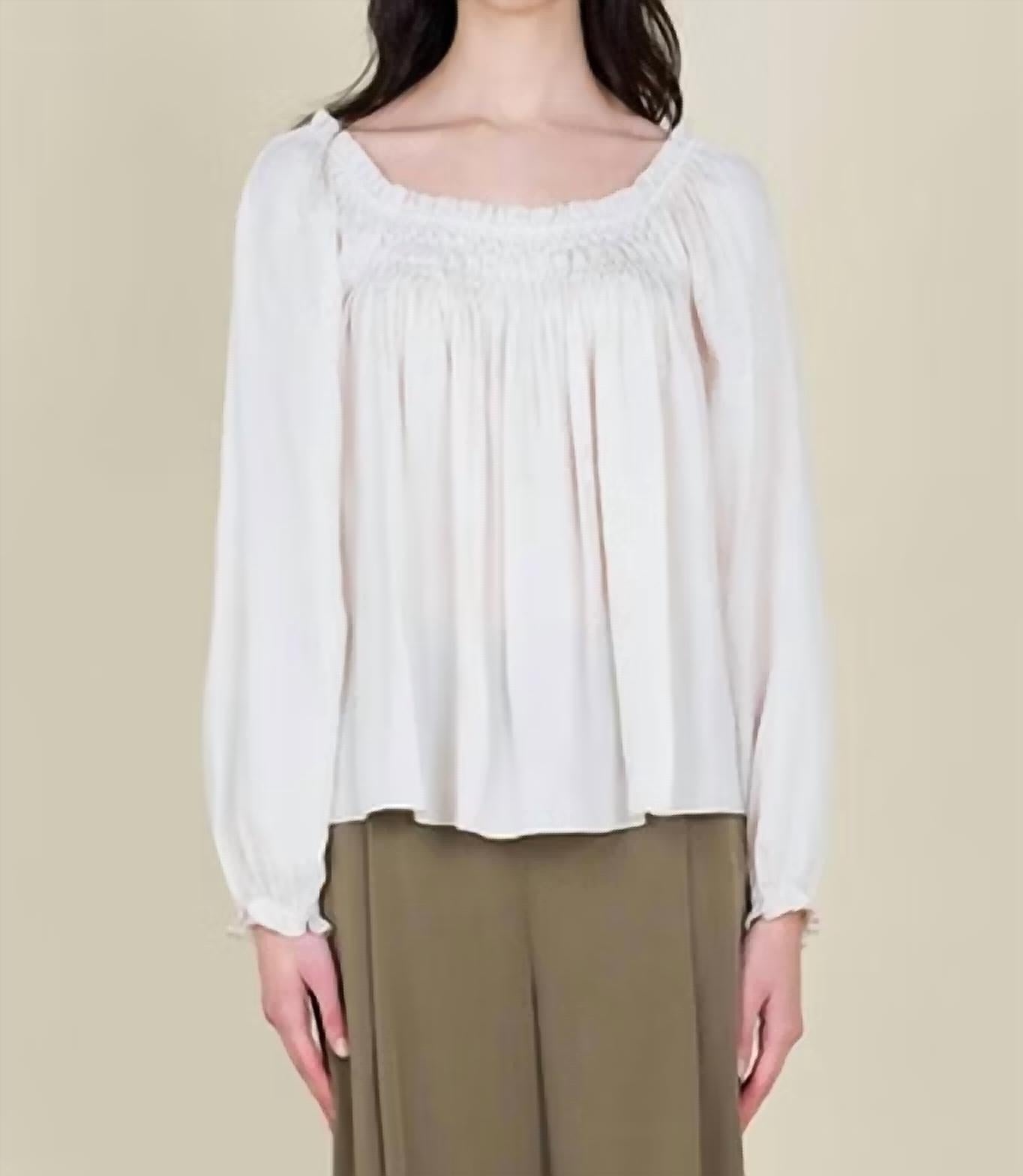 Grade & Gather - Hand Smocking Detail Top
