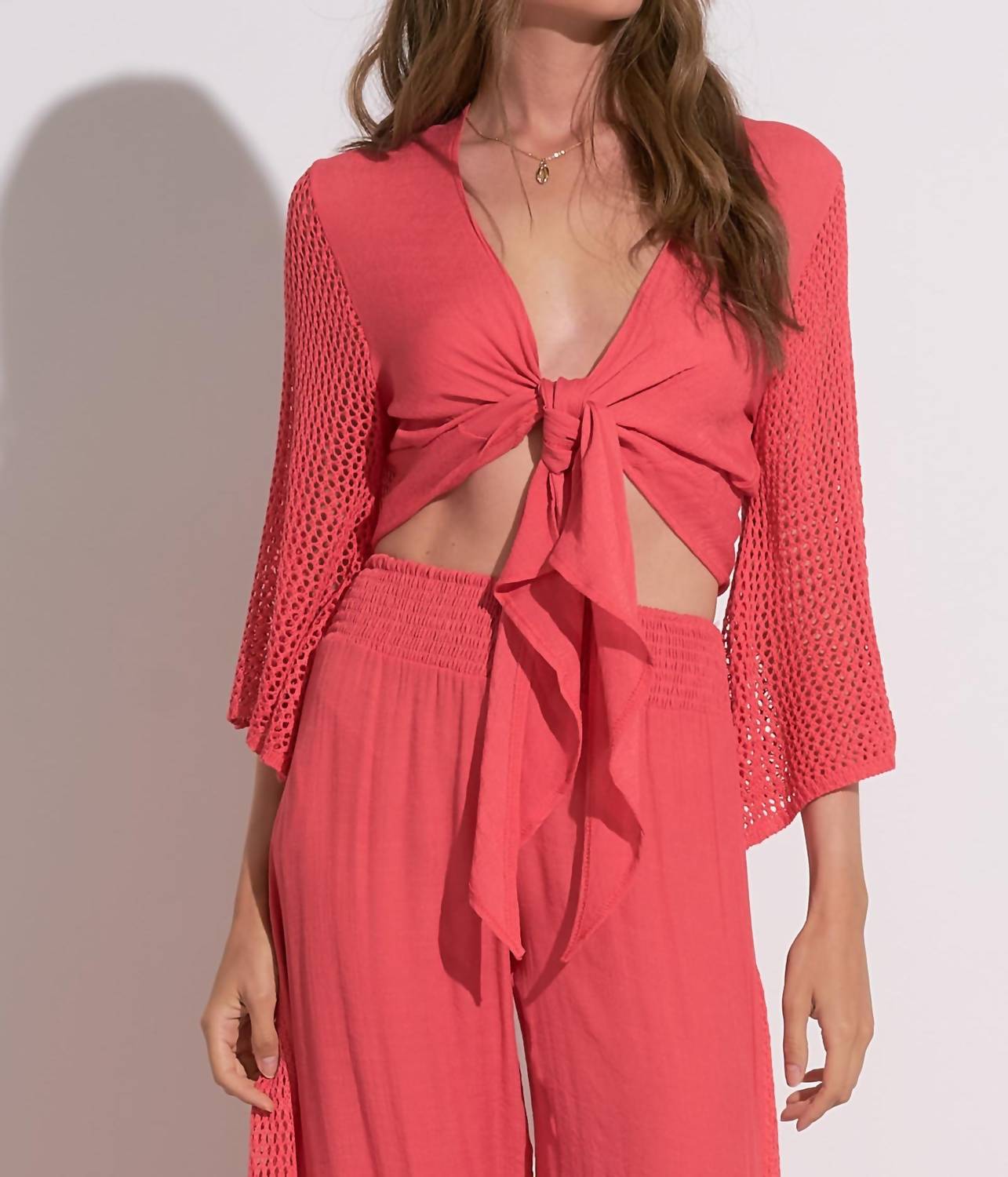 Elan - Crochet Inset Swim Cover-up Pants