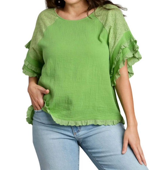 Umgee - Gauze Boxy Top - Plus