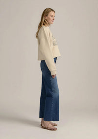 Favorite Daughter - Cropped Collegiate Sweatshirt