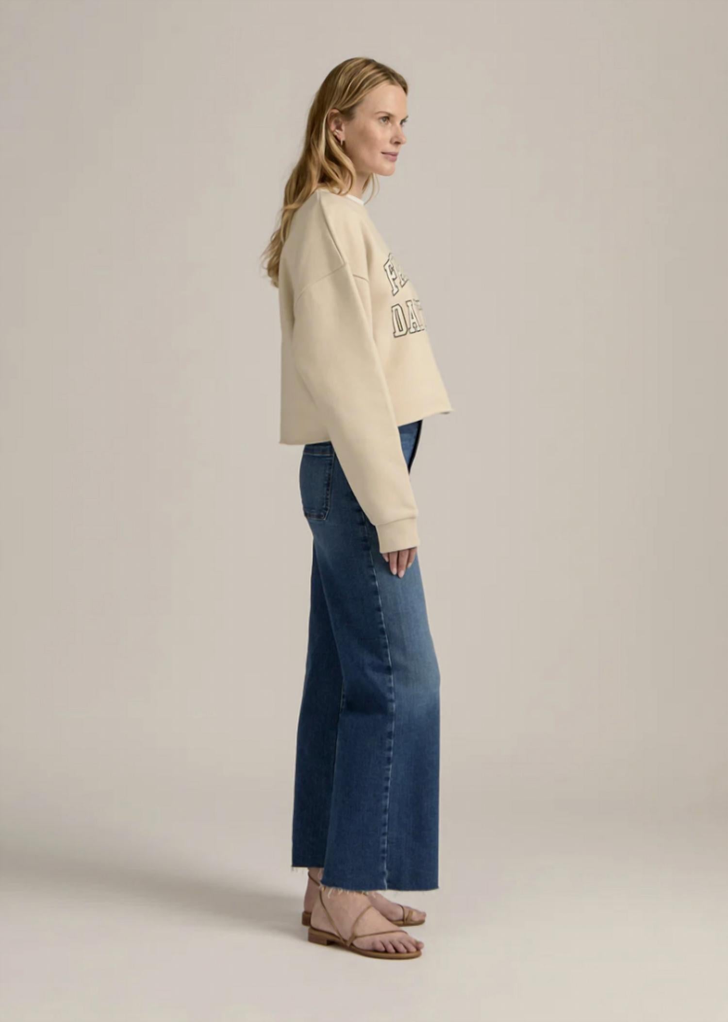 Favorite Daughter - Cropped Collegiate Sweatshirt