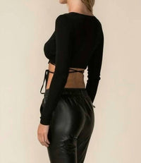 Sky To Moon - Strappy Long Sleeve Top