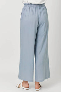 Mystree - Women's Waist Linen Wide Leg Pants