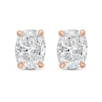 Diana M Jewels - Women's Cushion Lab-Grown Diamond Stud Earrings (15.00 TCW) - Grand