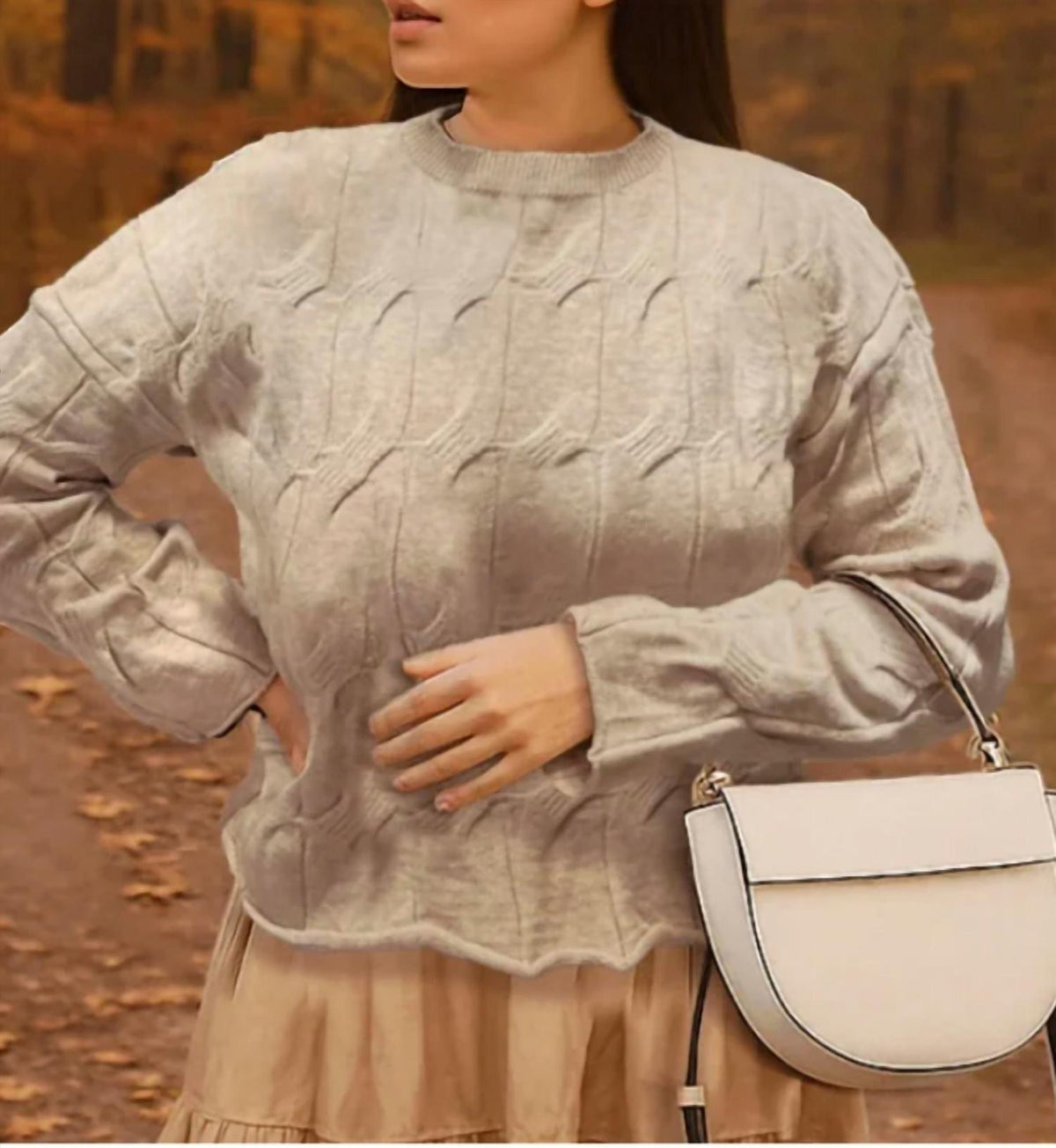 Femme Fatale - Shai Large Cable Sweater