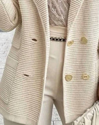 Ninexis - Moira Ribbed Knit Cardigan Blazer