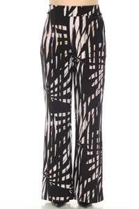 Joseph Ribkoff - Tropical Print Wide Leg Pants