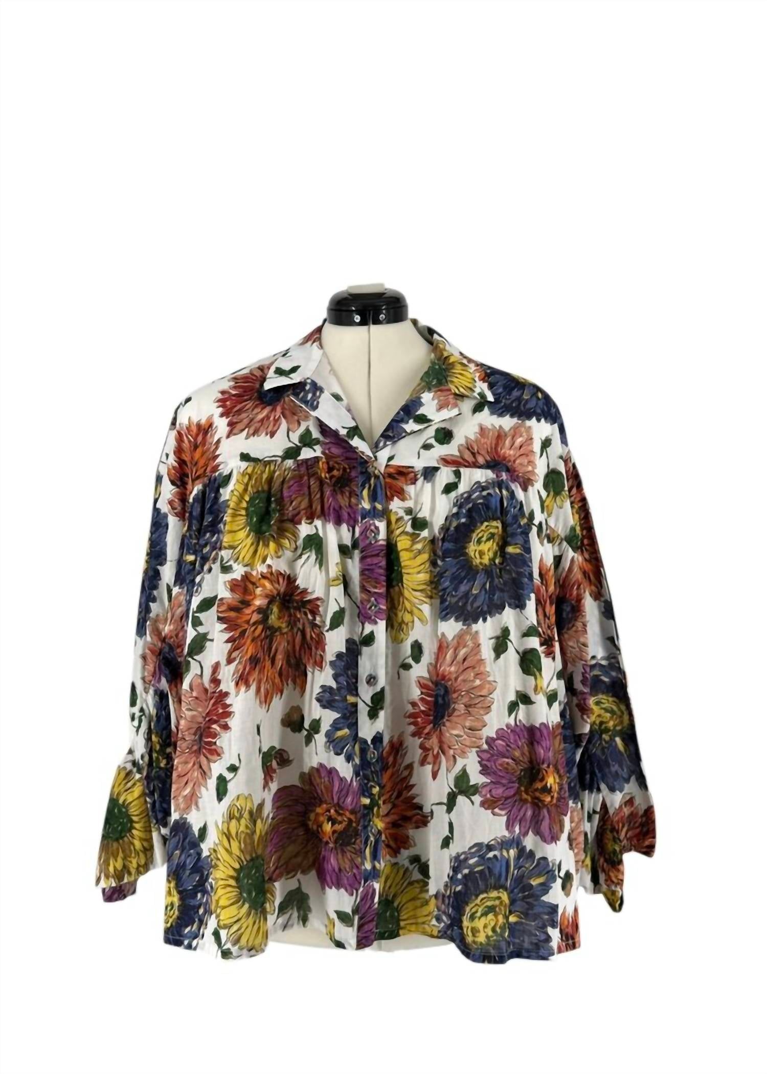 Trelise Cooper - Women's Hold Me Frill Me Sunflower Blouse