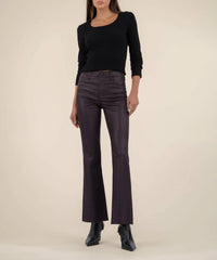 KUT FROM THE KLOTH Stella High Rise Flare Trouser in sangria - women's pants