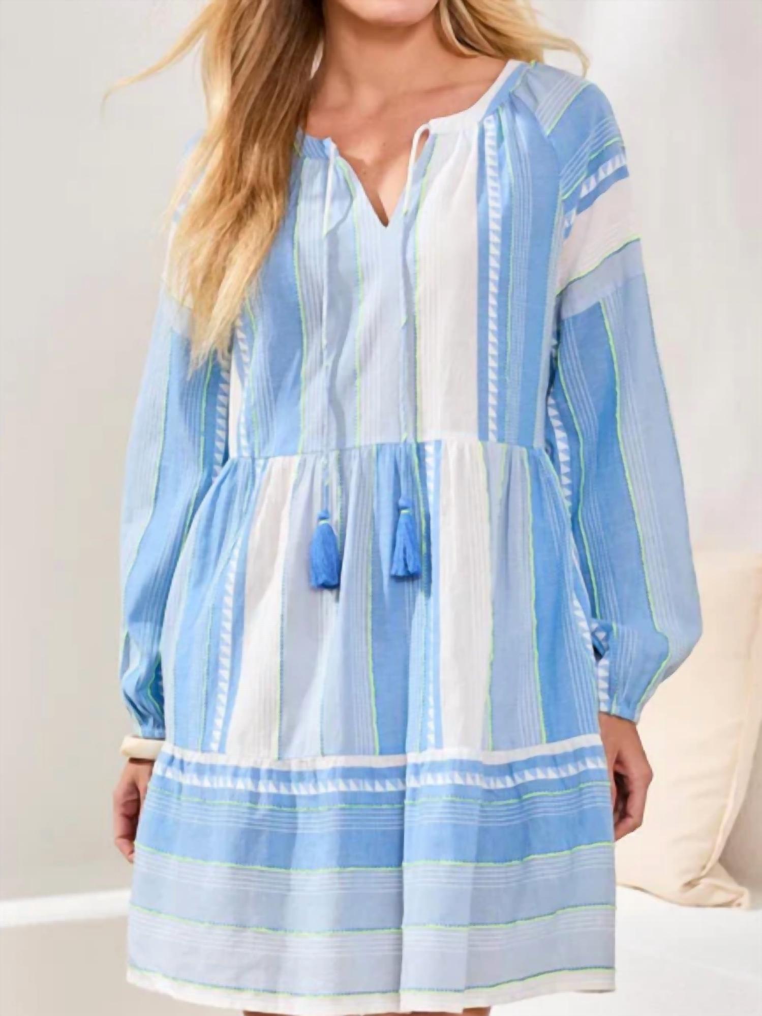 Tribal - Raglan Sleeve Jacquard Dress