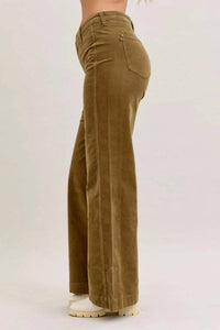 Judy Blue - High Waist Corduroy Retro Wide Leg Bottoms