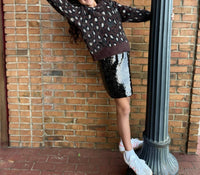 Hannah Banana - Sequined Mini Skirt