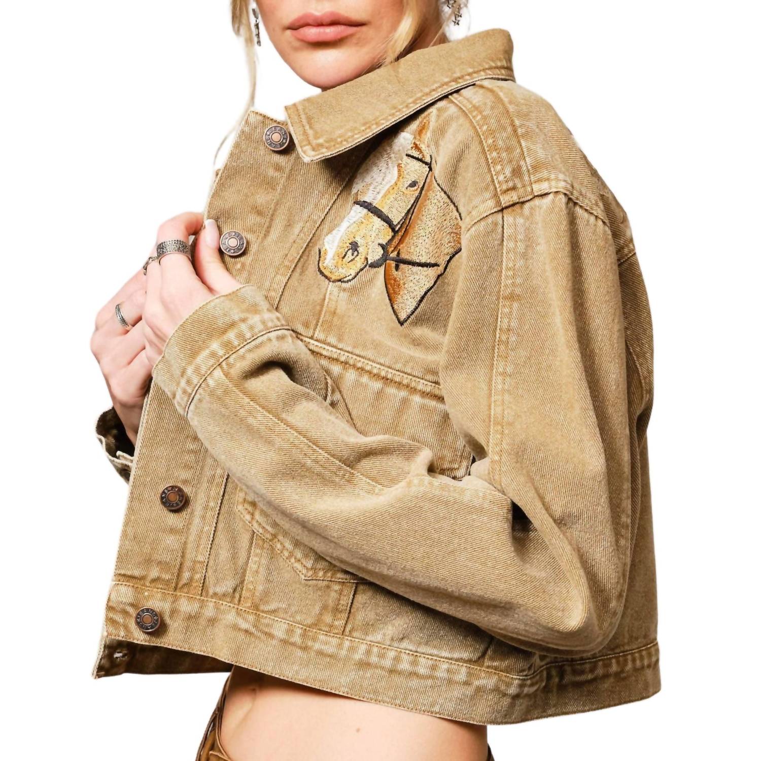 Blue B - Embroidered Denim Jacket