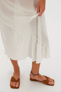 Free People - Women's Tia Ruched Suede Sandal