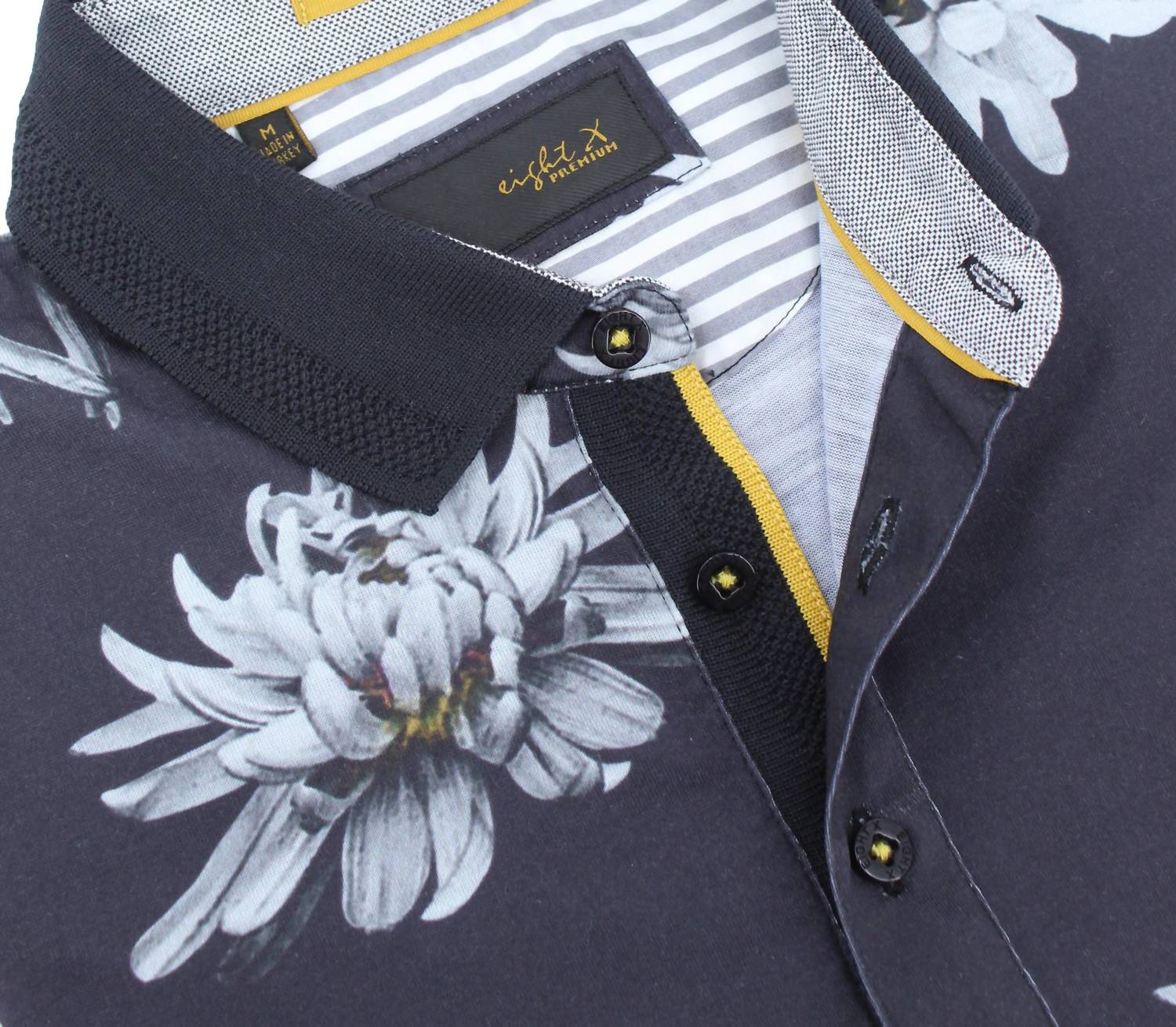 Eight X - Men's Yellow In Bloom Polo
