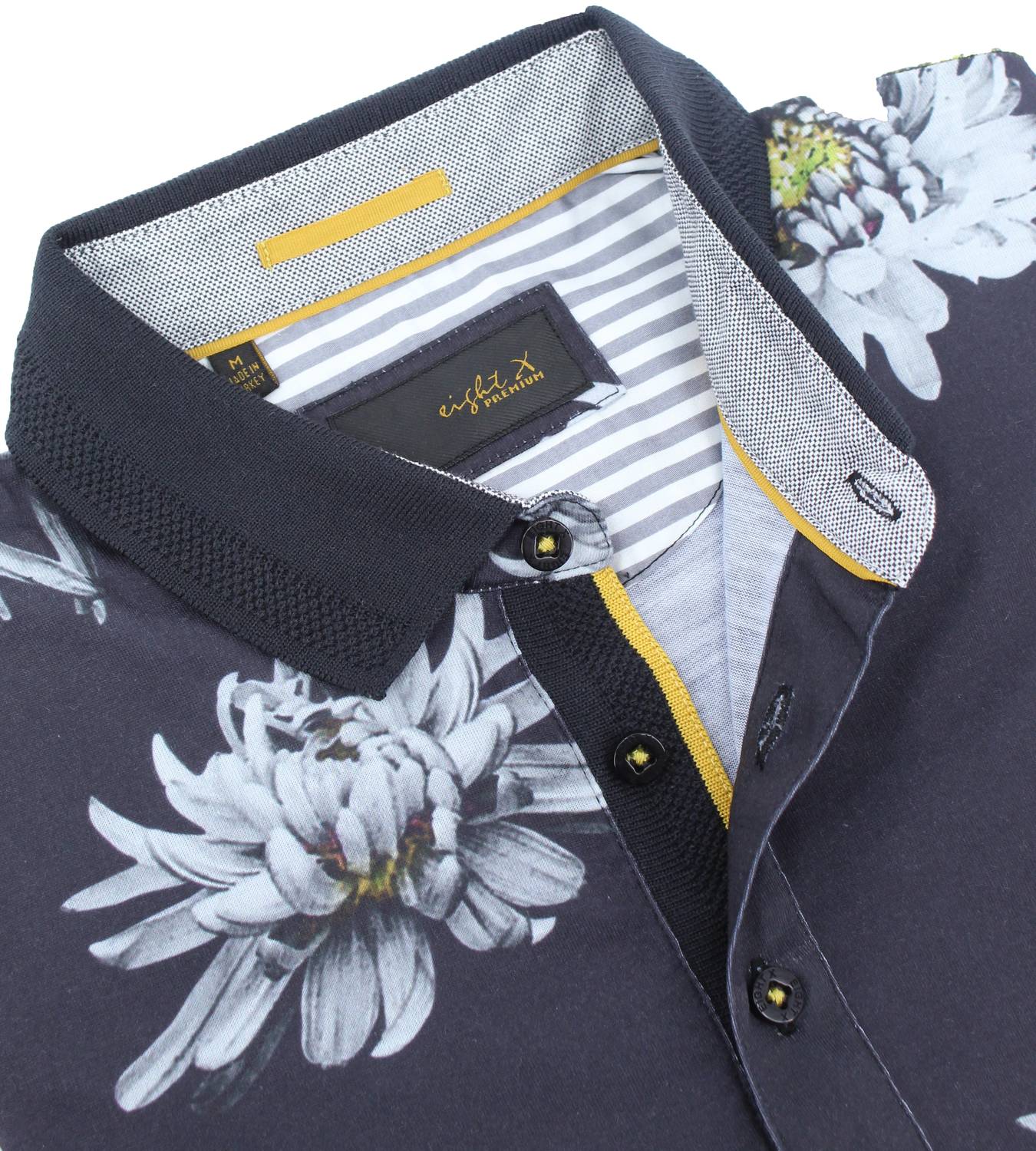 Eight X - Men's Yellow In Bloom Polo