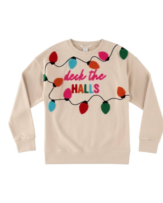 Shiraleah - "deck The Halls" Crewneck Sweater