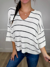 Sew In Love - All Along Knit 3/4 Sleeve Sweater