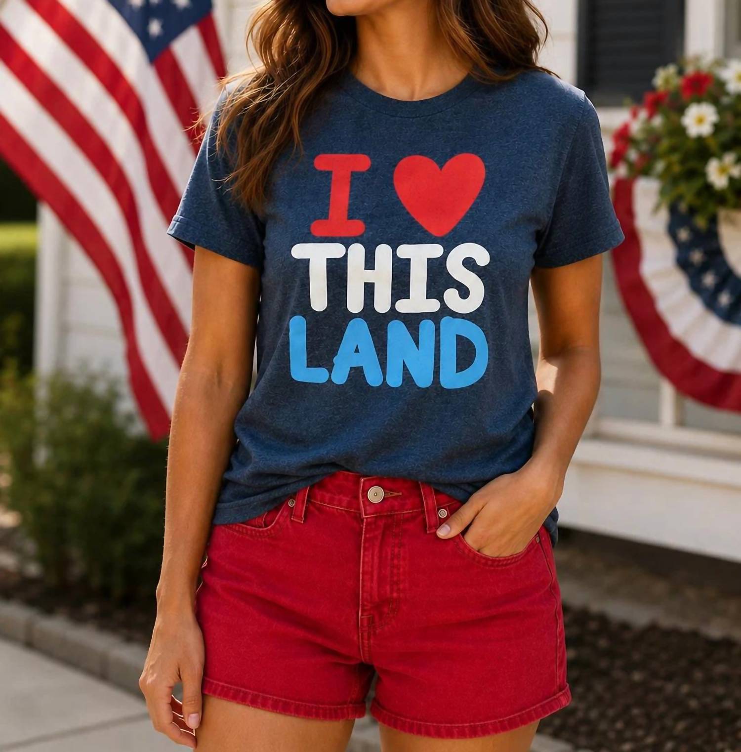 P&Pd Wholesale - I Love This Land Shirt