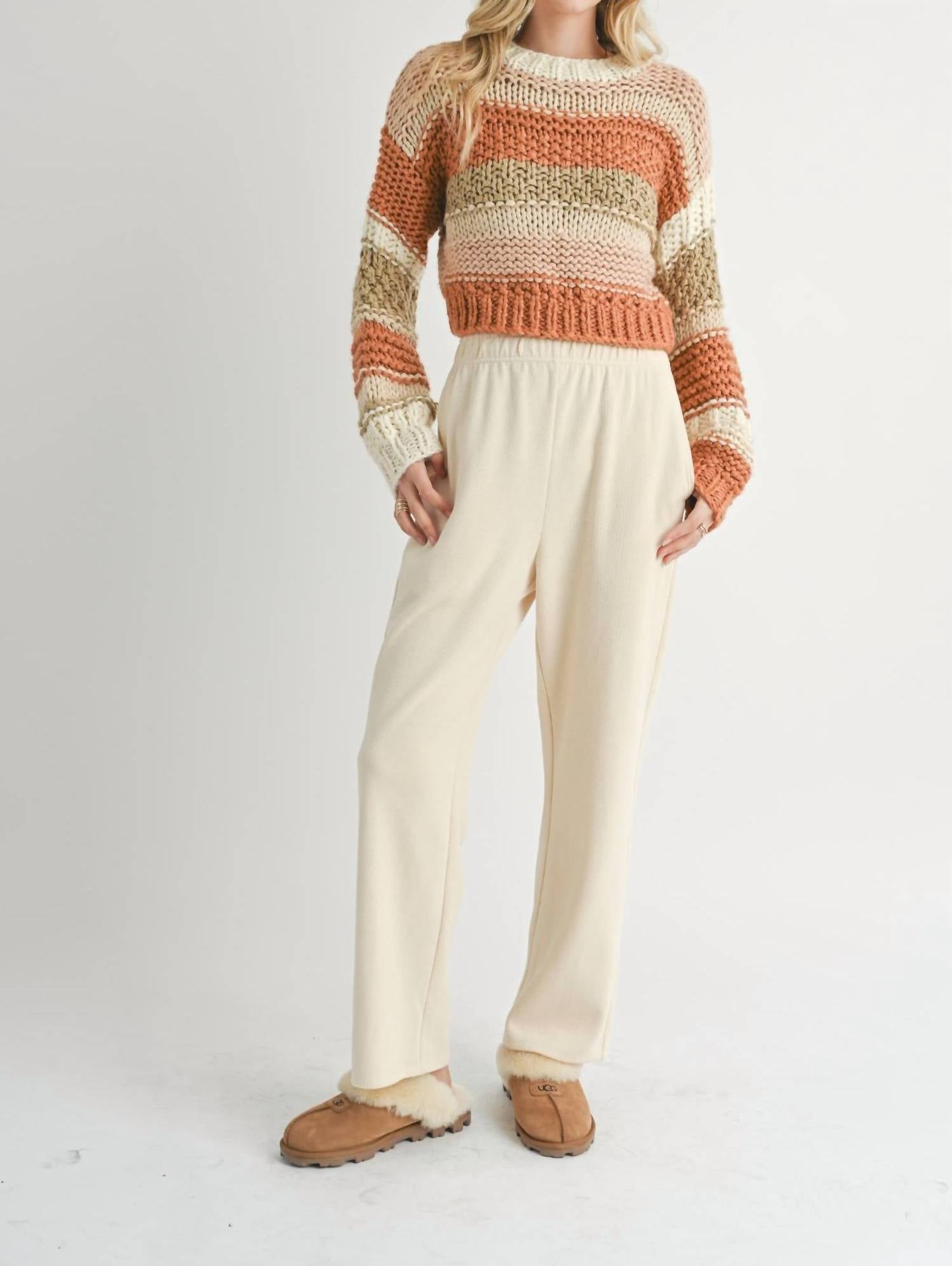 Sadie & Sage - Butter Pecan Chunky Sweater