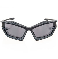 Givenchy - Women's Crystal-embellished Shield Sunglasses