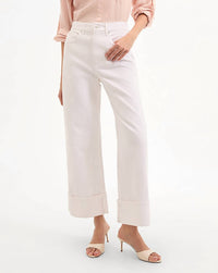 Veronica Beard - Women's Taylor Cropped High Rise Wide Leg Jean