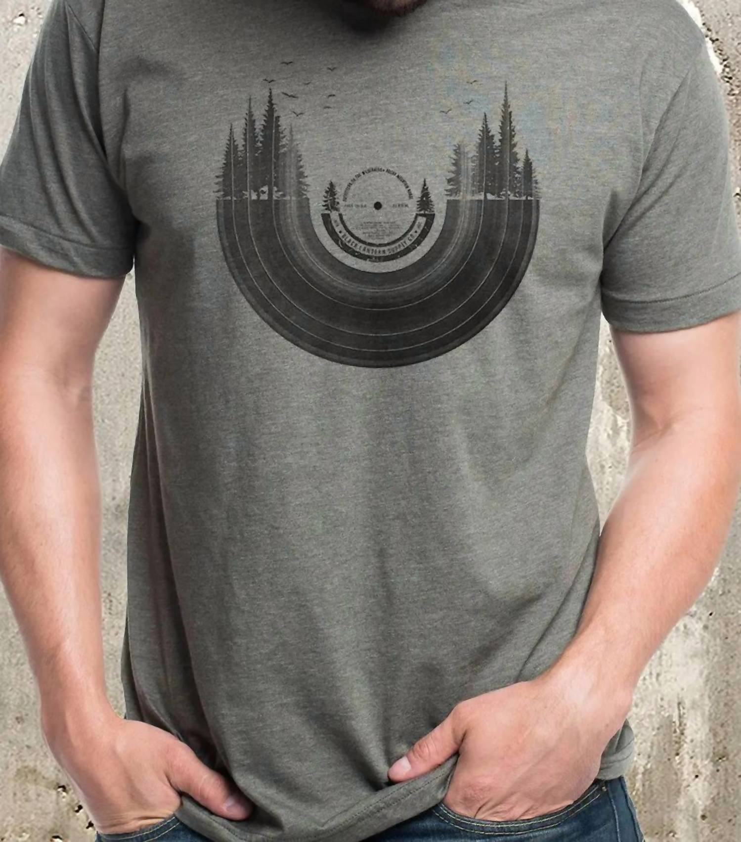 Black Lantern - Vinyl Record Forest T-Shirt