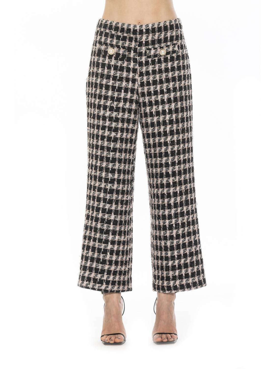 Tommy Hilfiger - Women's Gingham Sloane Mid Rise Pants