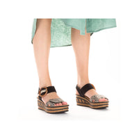 Rieker - Women's Multi Strap Wedge Sandal